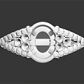 Elegant Diamond Engagement Ring with Large Central Stone and Sparkling Small Diamonds on Platinum Band