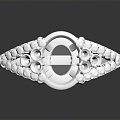 Modern Ring Diamond Ring Gem Ring Women's Ring 3d model