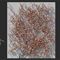 Lush Decorative Vine with Pink Small Flowers and Branches for Indoor Wall Decoration