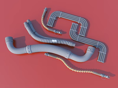 Wire and cable accessories hardware 3d model