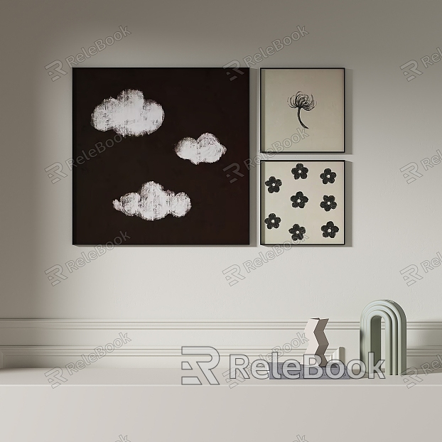 Simple abstract decorative painting model