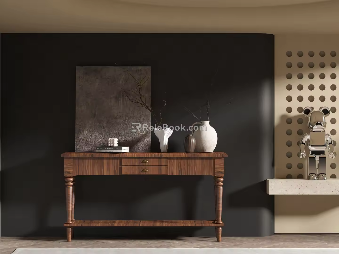 Quiet Style End View Table 3d model