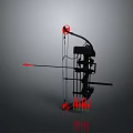 Crossbow Mechanical Crossbow Shift Bow and Arrow Shoot Far Equipment Weapons High-tech Crossbow 3d model