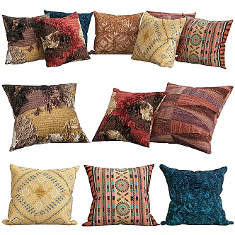 Modern pillow decoration 3d model