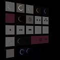 Various Modern Switch Socket Plates With Different Colors Shapes And Designs