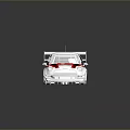 Racing Car Model With Red White Black Livery Number 16 And Rear Spoiler