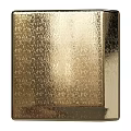 Gold Metallic Square Wall Decor With Textured Panels For Home Interiors