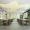 Modern Classroom Art Classroom 3d model