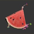 Modern Watermelon Elf Fairy Cartoon Watermelon 3d model