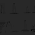 Modern Water Fountain Decorative Designs With Various Heights Shapes And Landscape Styles