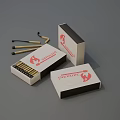 Open and Closed Matchboxes with Red Zapaski Logo Yellow Sticks and Black Tips