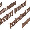 Assorted Wooden Fence Designs Featuring Decorative Railings For Outdoor Spaces