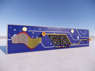 Modern landscape wall landscape wall 3d model