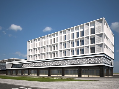 Modern Commercial Building Commercial 3d model