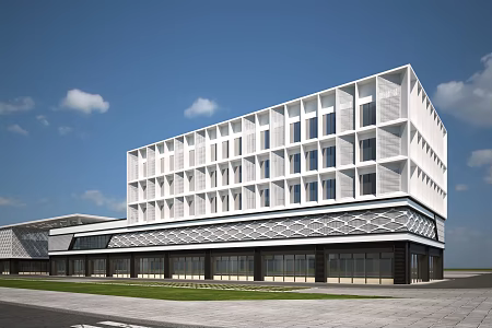 Modern Commercial Building Commercial 3d model