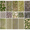 Grass-planting brick, water-permeable brick, lawn brick, parking space, ecological ground paving 3d model