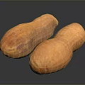 Two Fresh Orange Sweet Potatoes With Smooth Skin On Black Reflective Background