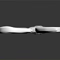 Professional Stainless Steel Scissors with Precision Blade Ergonomic Handle on Dark Reflective Surface
