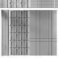 Modern Luxury Background Wall Design With Geometric Textured Panels And Soft Neutral Tones