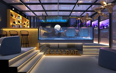 The Modern Bar 3d model