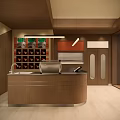 Sweet Shop Exterior With Brown Brick Facade Entrance Bench Seating And Menu Board