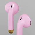 Modern Wireless Earbuds With Black Pink Charging Case Stylish And Ergonomic Design