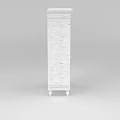Technology Exhibition Hall Features White Carved Cabinet With Doors And Legs