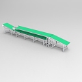 Industrial assembly line Industrial automatic line 1163 3d model