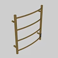Modern Gold Bathroom Towel Rack With Multi tiered Design And Metal Construction