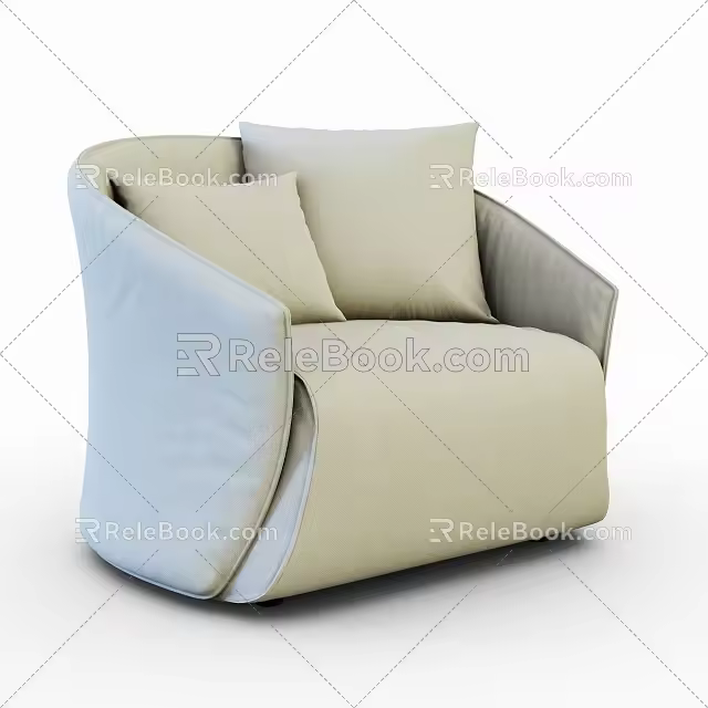 Single sofa 3d model