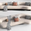 Modern Multiplayer Sofa Multiplayer Corner Sofa 3d model