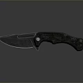 Modern Folding Knife With Carbon Fiber Handle Stainless Steel Blade And Ergonomic Grip
