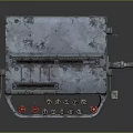 typewriter old typewriter antique typewriter classical typewriter english typewriter game item 3d model