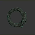 Rough Textured Stone Bangle Bracelet For Unique Fashion Accessories 3d model
