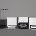 Modern Daily Home Appliances In White Black With Sleek Design And Smart Functions