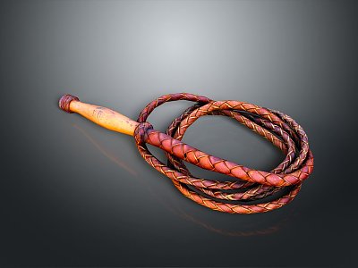 whip ancient weapon cold weapon war weapon military goods 3d model