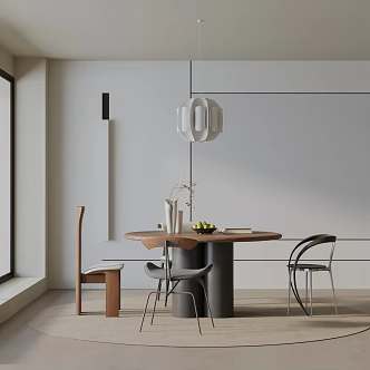 Modern dining table 3d model