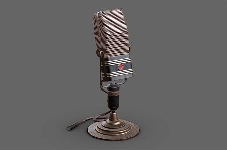 Industrial LOFT Microphone Vintage Mike 3d model