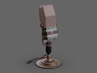 Industrial LOFT Microphone Vintage Mike 3d model