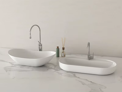Basin Wash basin Wash basin Basin Faucet Basin Wash basin 3d model