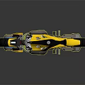 Yellow Modern Motorcycle With Sleek Design Black Seat And Metallic Accents