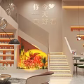 Modern Beauty Salon Interior Design With Front Desk Green Chairs Mirrors And Product Shelves