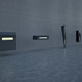 Modern Interior Swing Door Design With Dark Wall And Stylish Lighting Fixtures