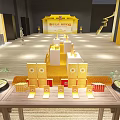 Septwolves Goldsmith Imperial New Product Launch Event In Xiamen With Golden Background Dragon Pattern Stage