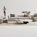 Modern Sofa Coffee Table Combination Sofa Coffee Table 3d model