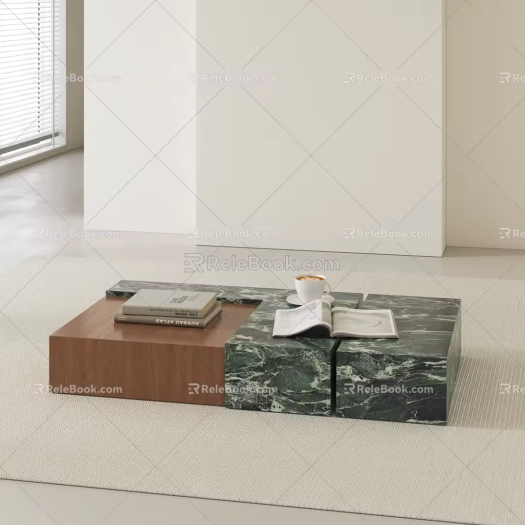 Modern Middle Ancient Tea Table 3d model