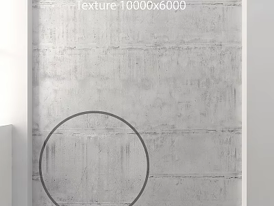 Gray Concrete Wall Texture 10000x6000 for Modern Interior Decor Projects 3d model