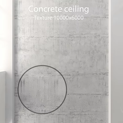 Gray Concrete Wall Texture 10000x6000 for Modern Interior Decor Projects 3d model