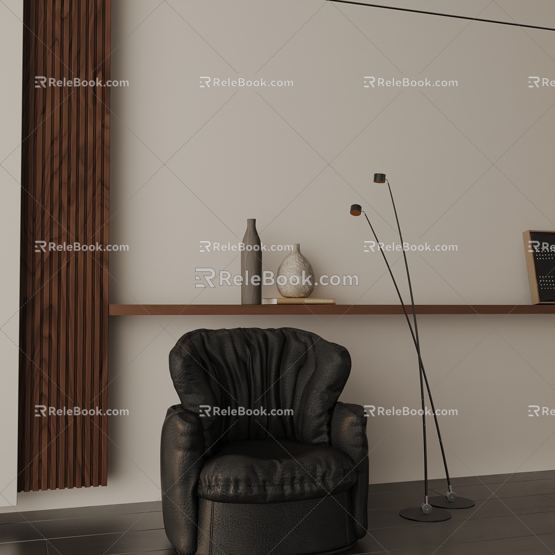 Modern floor lamp 3d model