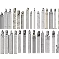 Different Styles Of Stone Columns With Carved Designs And Decorative Tops Collection